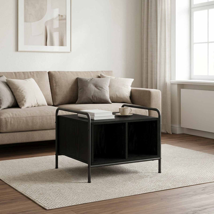Sofabord Sort eg 50 x 49 x 41 cm Konstrueret træ