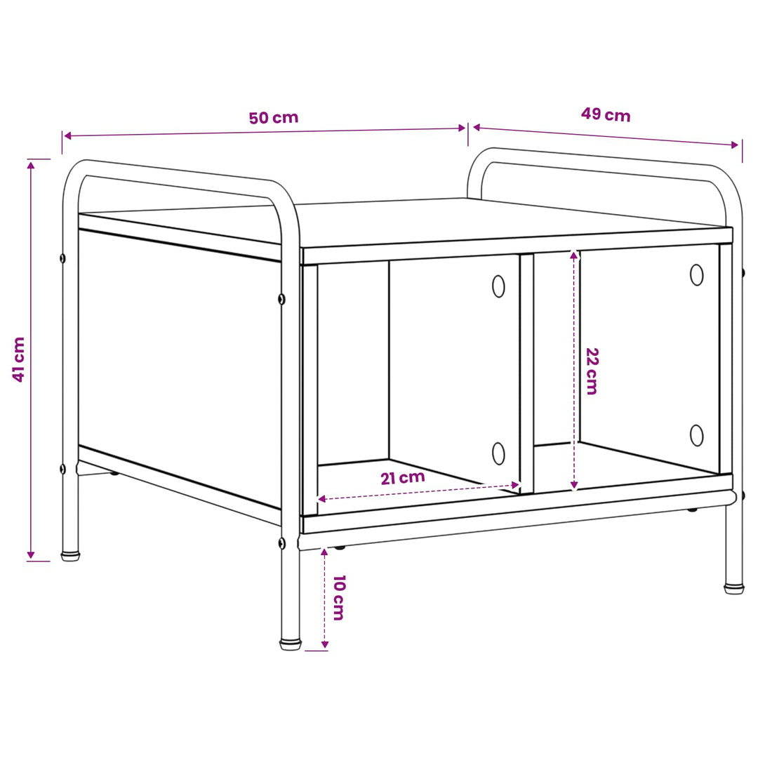 Sofabord Artisan-eg 50 x 49 x 41 cm Konstrueret træ