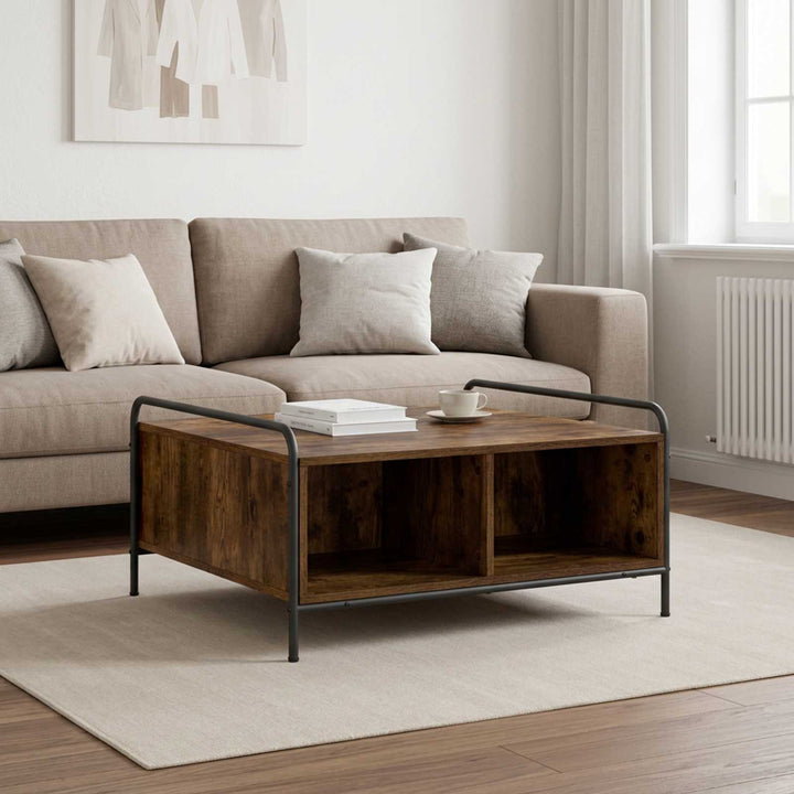 Sofabord Røget eg 50 x 49 x 41 cm Konstrueret træ