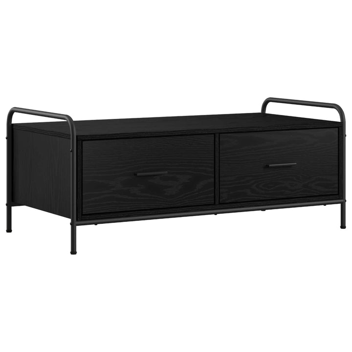 Sofabord Sort eg 99,5 x 49 x 41 cm Konstrueret træ