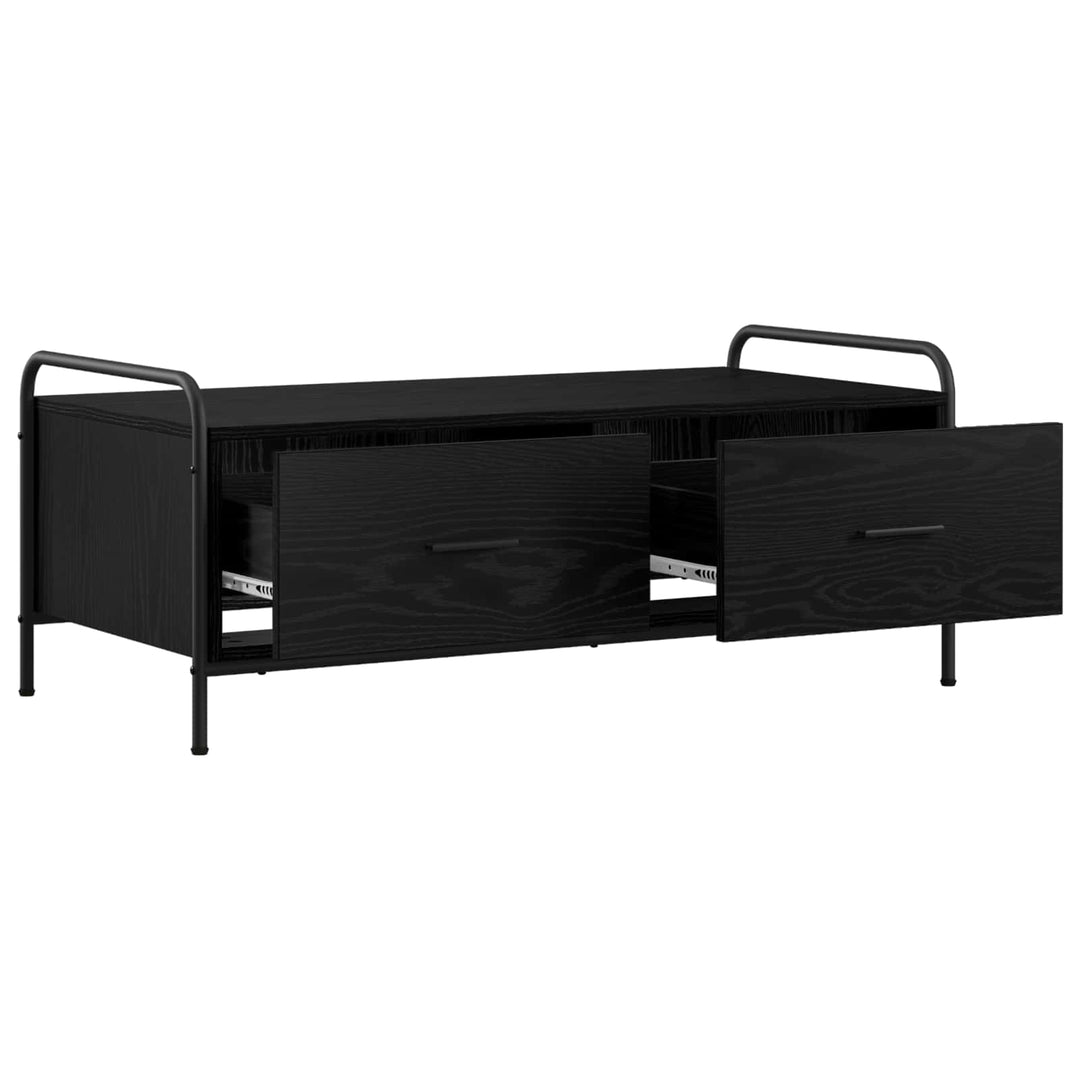 Sofabord Sort eg 99,5 x 49 x 41 cm Konstrueret træ