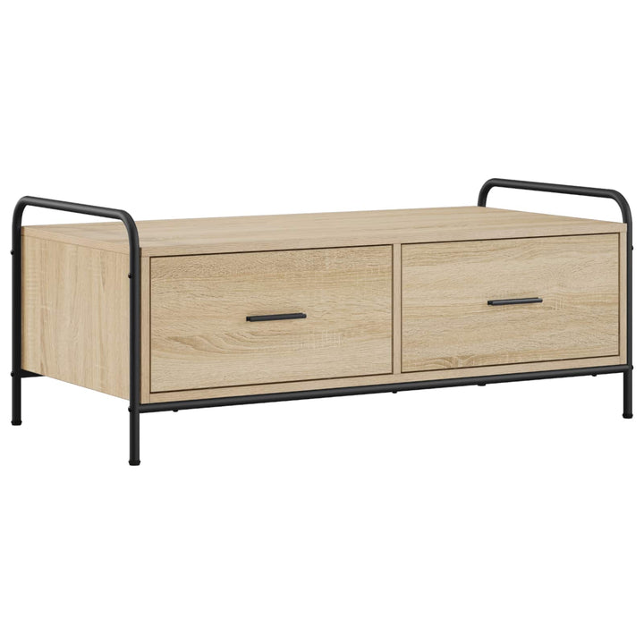 Sofabord Sonoma-eg 99,5 x 49 x 41 cm Konstrueret træ