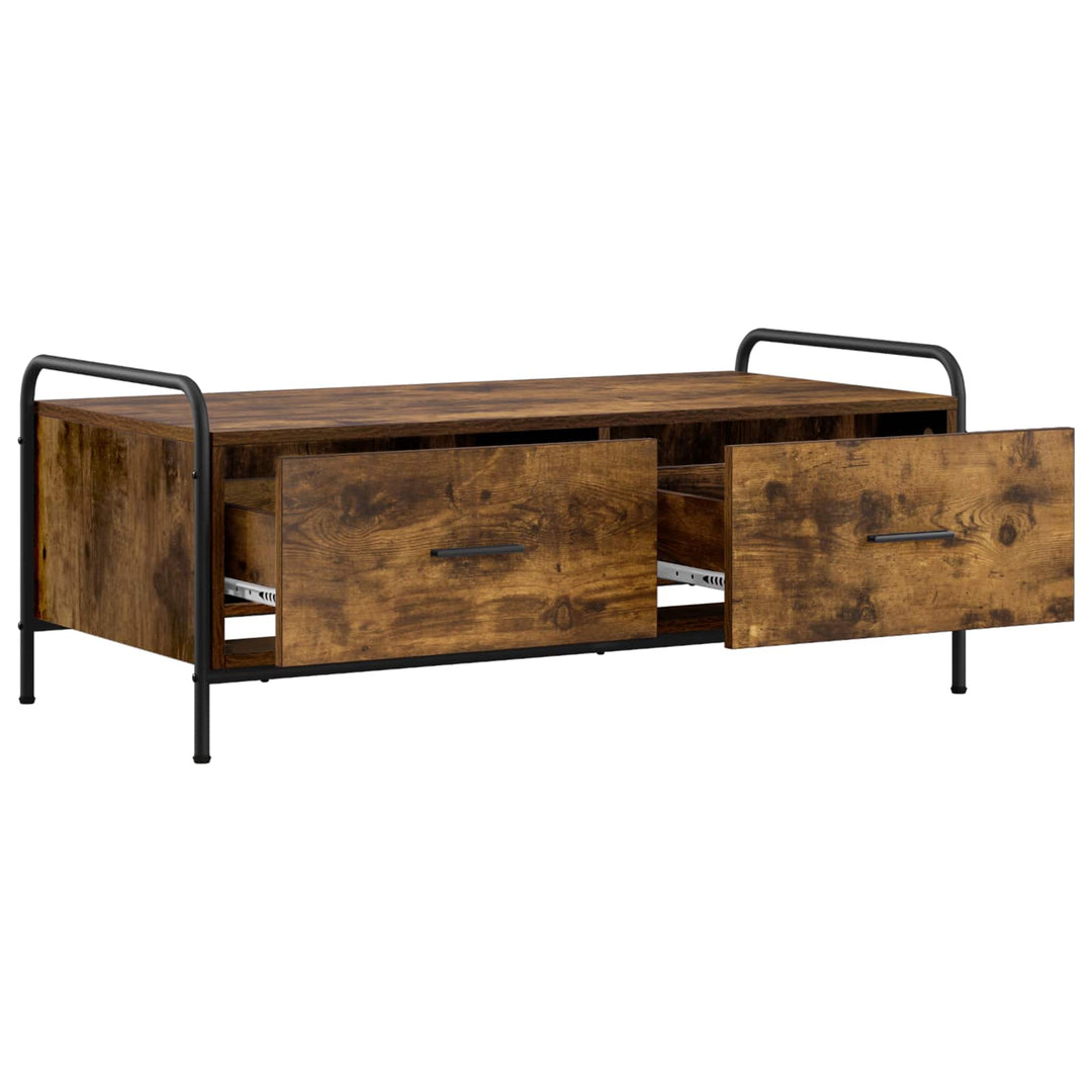 Sofabord Røget eg 99,5 x 49 x 41 cm Konstrueret træ