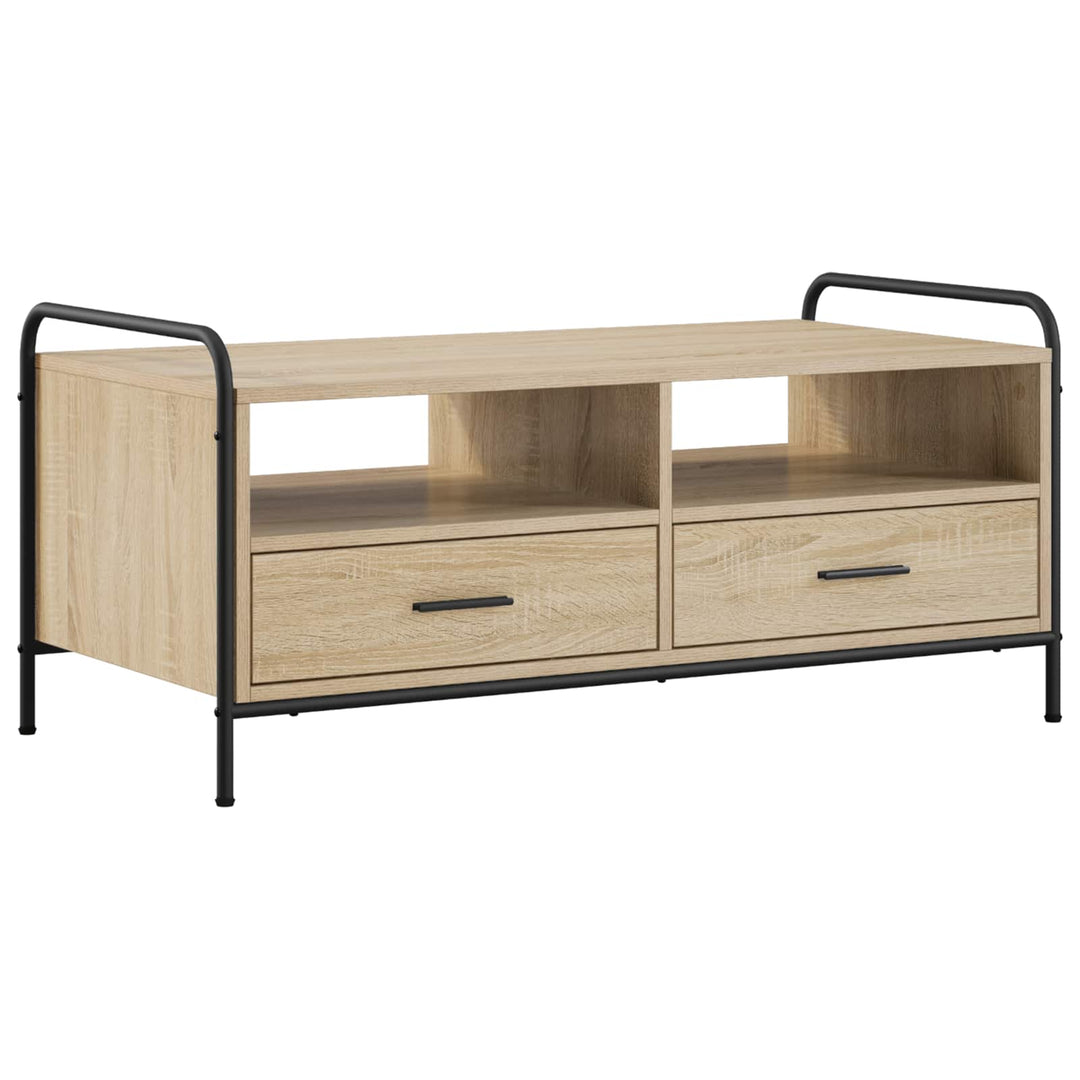 Sofabord Sonoma-eg 99,5 x 49 x 46 cm Konstrueret træ
