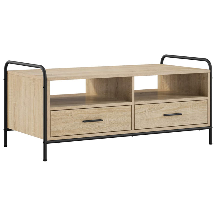 Sofabord Sonoma-eg 99,5 x 49 x 46 cm Konstrueret træ