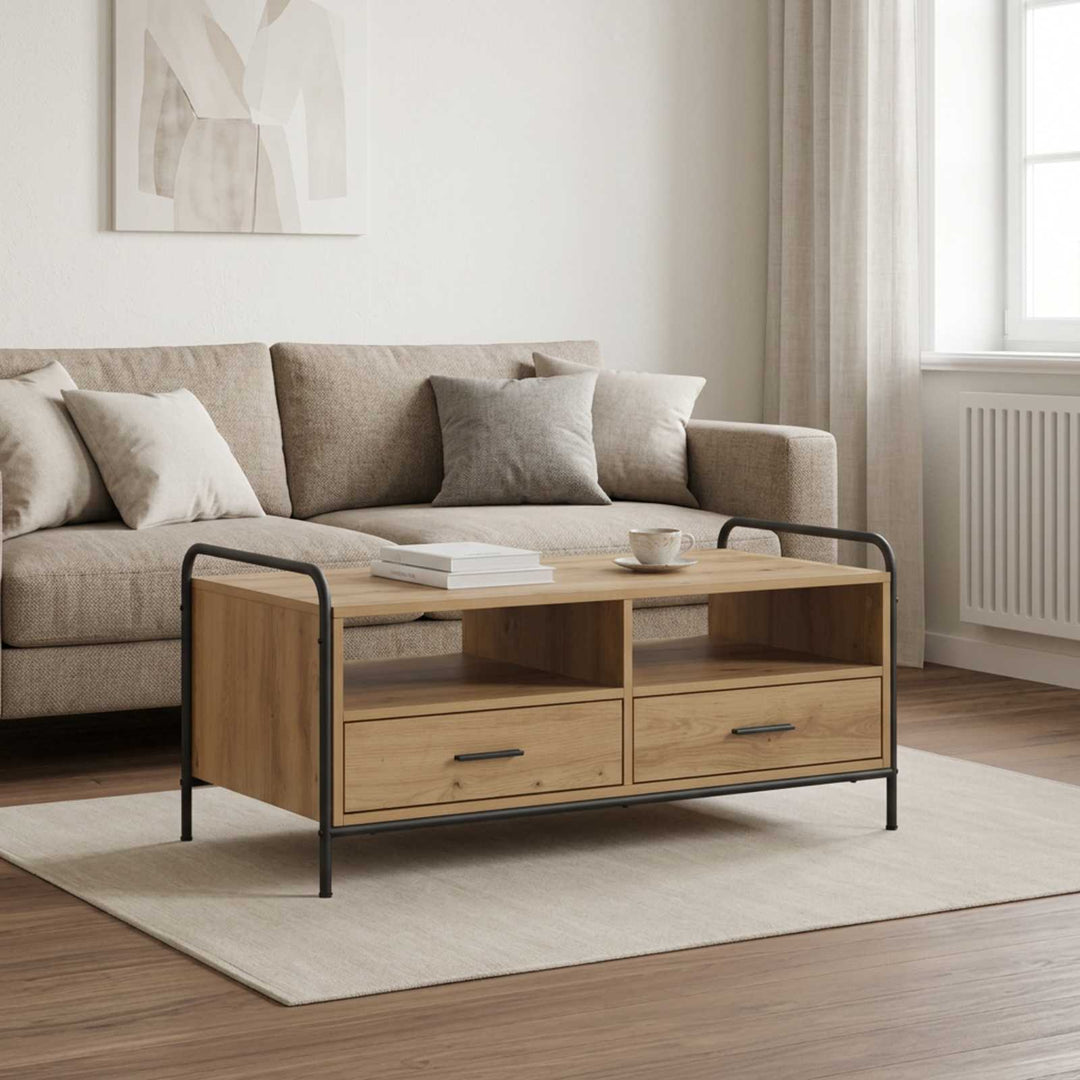 Sofabord Artisan-eg 99,5 x 49 x 46 cm Konstrueret træ
