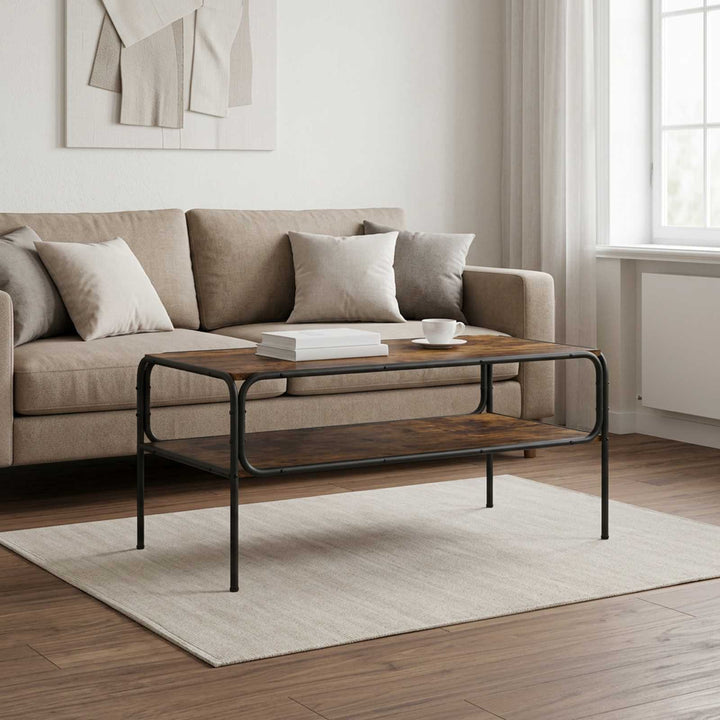 Sidebord Røget eg 100 x 50 x 46 cm Konstrueret træ