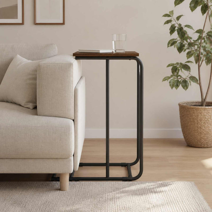 Sidebord Røget eg 40 x 31 x 55 cm Konstrueret træ