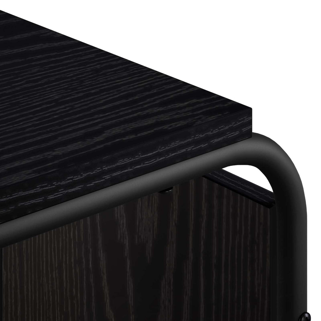 Sidebord Sort eg 40 x 31 x 55 cm Konstrueret træ