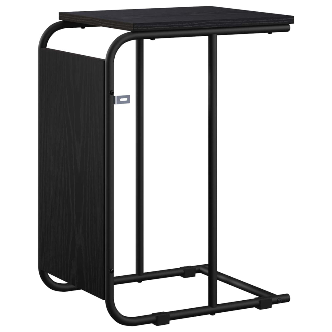 Sidebord Sort eg 40 x 31 x 55 cm Konstrueret træ