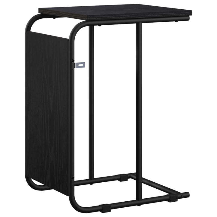 Sidebord Sort eg 40 x 31 x 55 cm Konstrueret træ