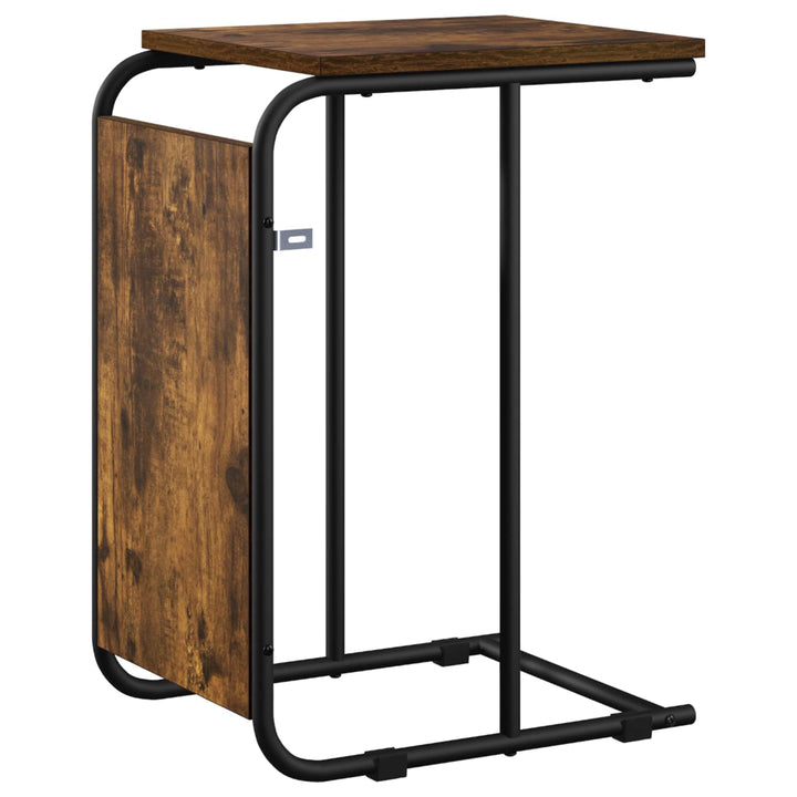 Sidebord Røget eg 40 x 31 x 55 cm Konstrueret træ