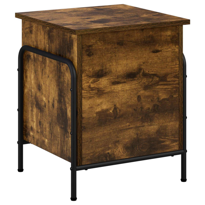 Opbevaringskasse Røget eg 80 x 40 x 49,5 cm Konstrueret træ