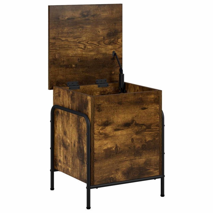 Opbevaringskasse Røget eg 80 x 40 x 49,5 cm Konstrueret træ