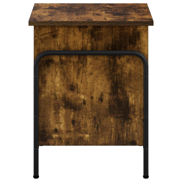 Opbevaringskasse Røget eg 80 x 40 x 49,5 cm Konstrueret træ