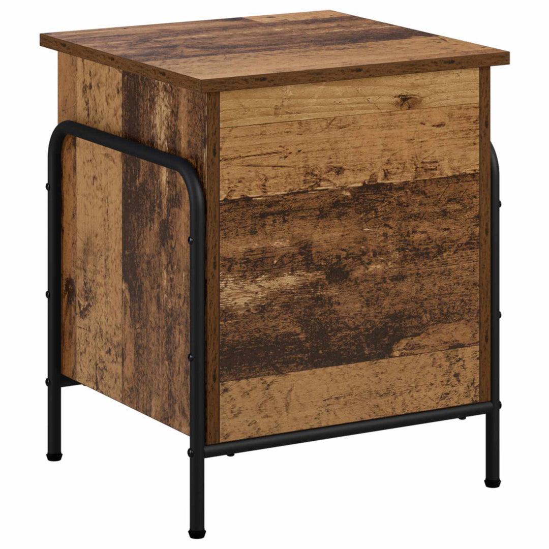 Opbevaringskasse Gammelt træ 80 x 40 x 49,5 cm Konstrueret træ
