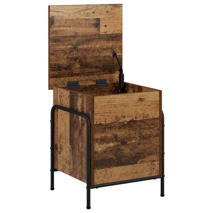 Opbevaringskasse Gammelt træ 80 x 40 x 49,5 cm Konstrueret træ