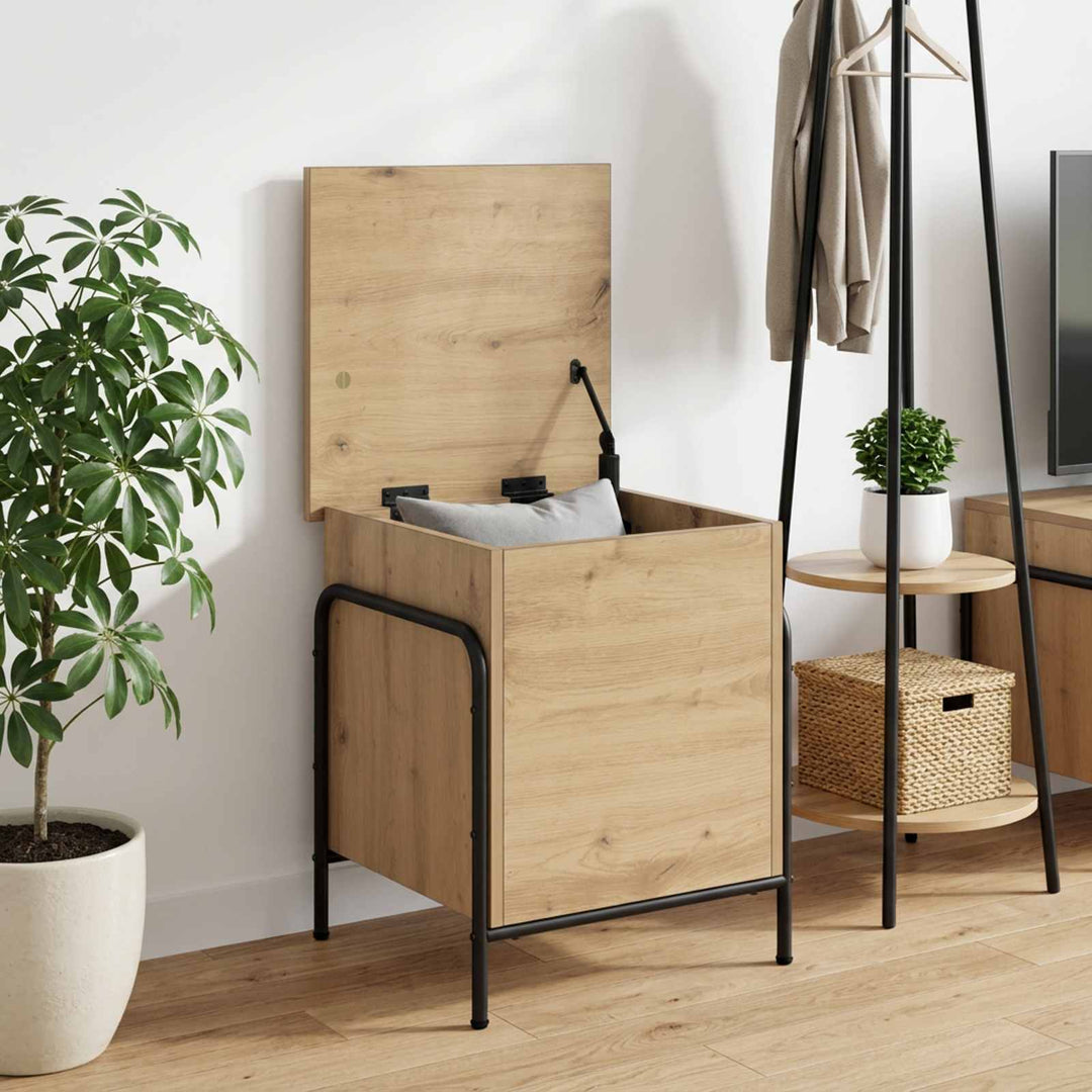 Opbevaringskasse Artisan-eg 80 x 40 x 49,5 cm Konstrueret træ