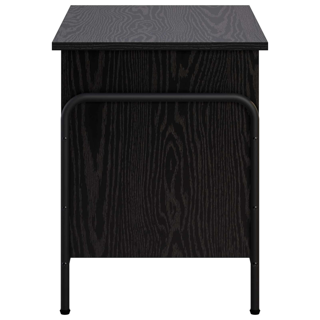 Opbevaringskasse Sort eg 80 x 40 x 49,5 cm Konstrueret træ