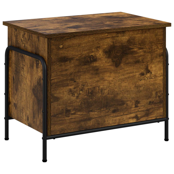 Opbevaringskasse Røget eg 80 x 40 x 49,5 cm Konstrueret træ
