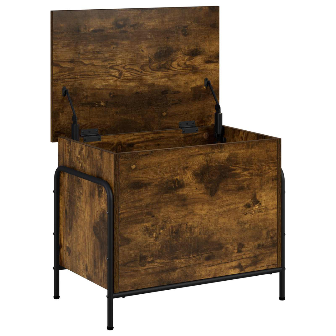 Opbevaringskasse Røget eg 80 x 40 x 49,5 cm Konstrueret træ