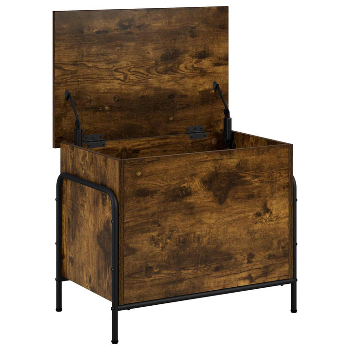Opbevaringskasse Røget eg 80 x 40 x 49,5 cm Konstrueret træ