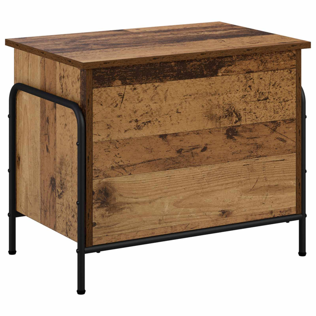 Opbevaringskasse Gammelt træ 80 x 40 x 49,5 cm Konstrueret træ