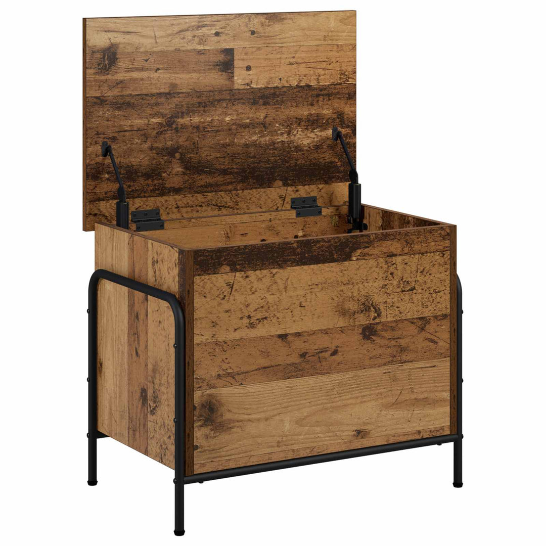 Opbevaringskasse Gammelt træ 80 x 40 x 49,5 cm Konstrueret træ