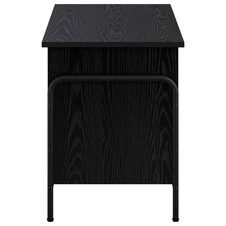Opbevaringskasse Sort eg 80 x 40 x 49,5 cm Konstrueret træ