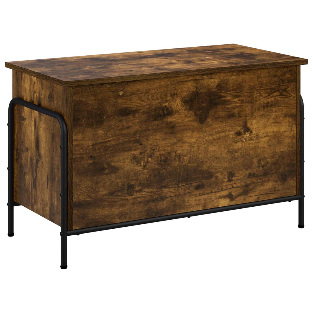 Opbevaringskasse Røget eg 80 x 40 x 49,5 cm Konstrueret træ