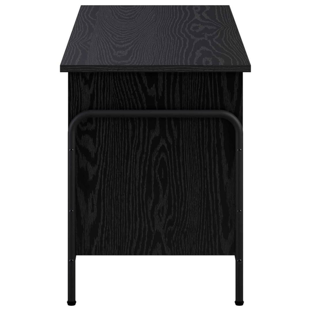 Opbevaringskasse Sort eg 80 x 40 x 49,5 cm Konstrueret træ