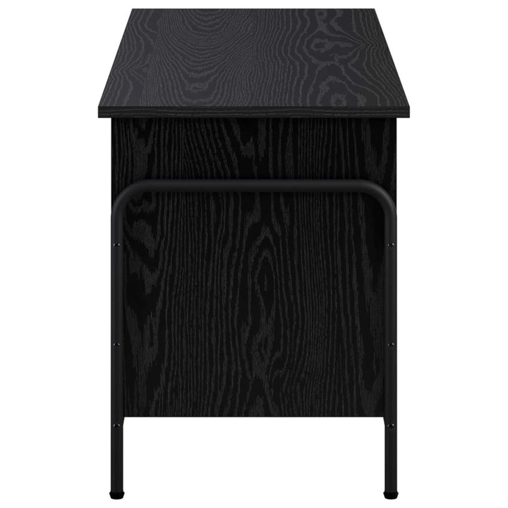 Opbevaringskasse Sort eg 80 x 40 x 49,5 cm Konstrueret træ
