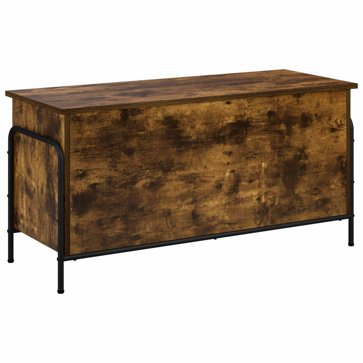Opbevaringskasse Røget eg 80 x 40 x 49,5 cm Konstrueret træ