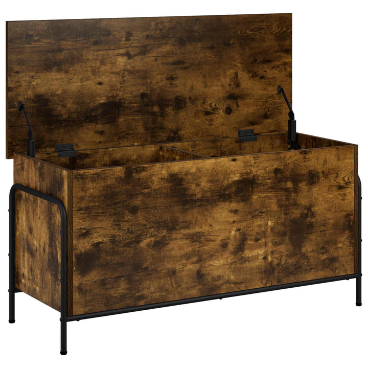 Opbevaringskasse Røget eg 80 x 40 x 49,5 cm Konstrueret træ