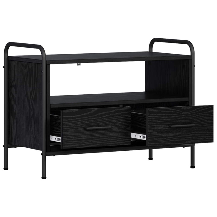 TV-skab 67,5 x 33 x 50 cm Sort eg Konstrueret træ