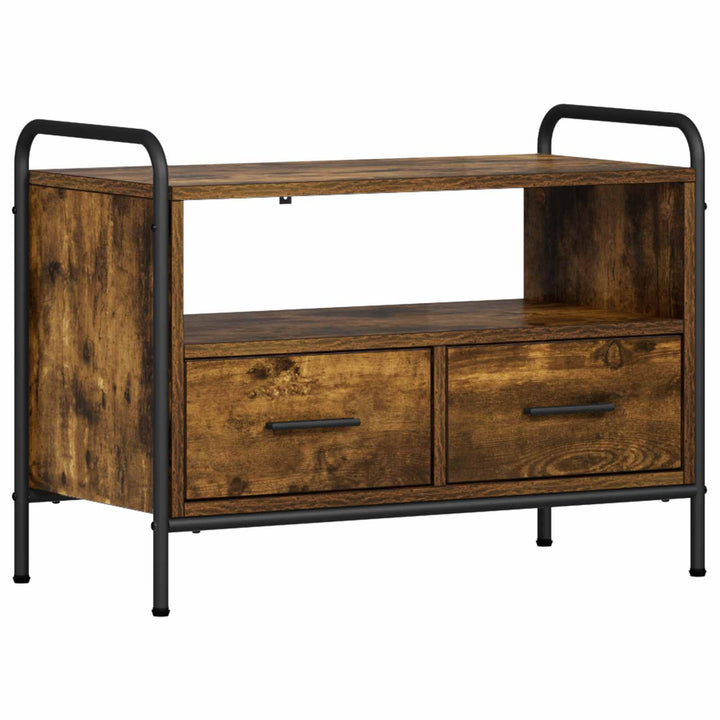 TV-skab 67,5 x 33 x 50 cm Røget eg Konstrueret træ