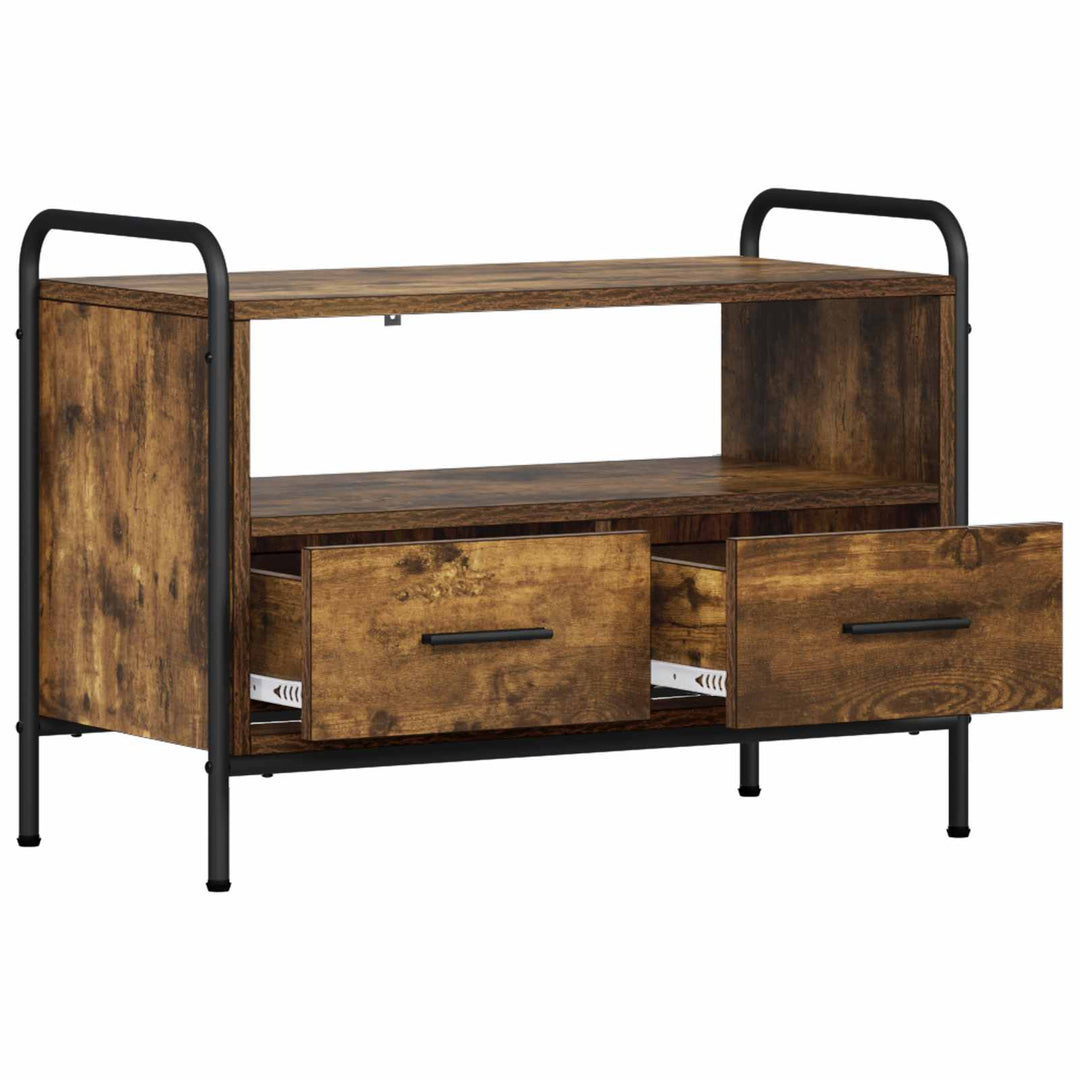 TV-skab 67,5 x 33 x 50 cm Røget eg Konstrueret træ