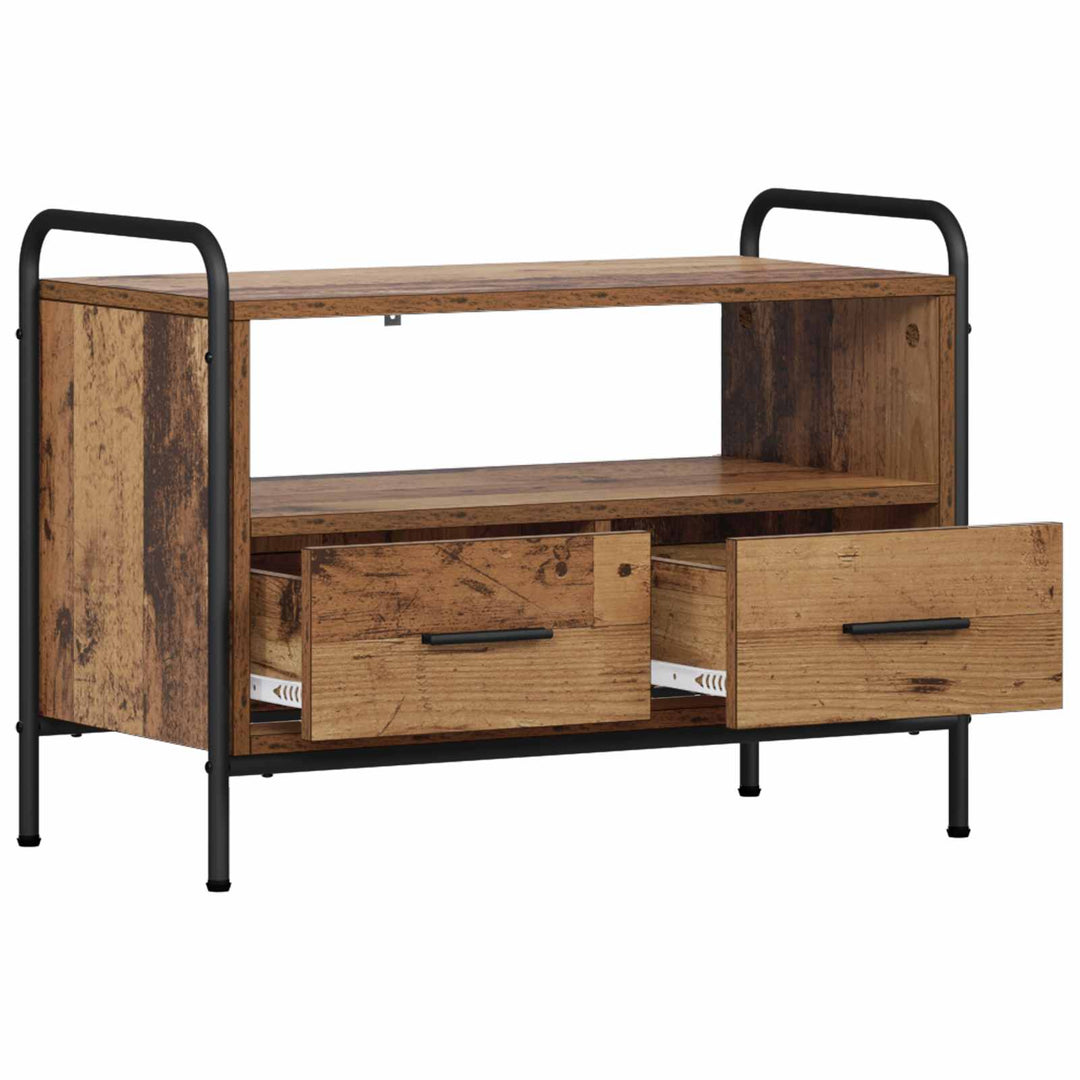 TV-skab 67,5 x 33 x 50 cm Gammelt træ Konstrueret træ