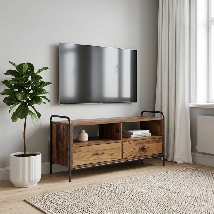 TV-skab 67,5 x 33 x 50 cm Gammelt træ Konstrueret træ