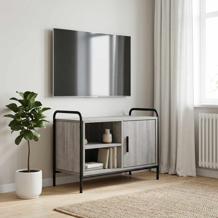 TV-skab 133 x 33 x 50 cm Grå Sonoma Konstrueret træ