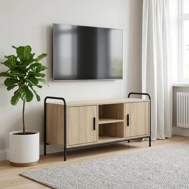 TV-skab 99 x 33 x 50 cm Sonoma-eg Konstrueret træ