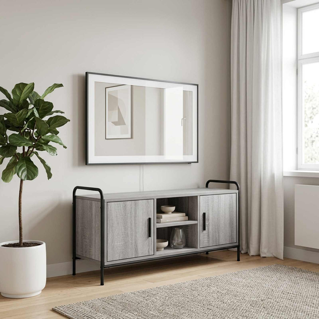 TV-skab 99 x 33 x 50 cm Grå Sonoma Konstrueret træ
