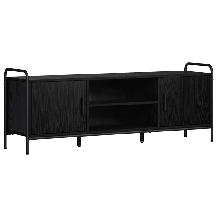 TV-skab 133 x 33 x 50 cm Sort eg Konstrueret træ