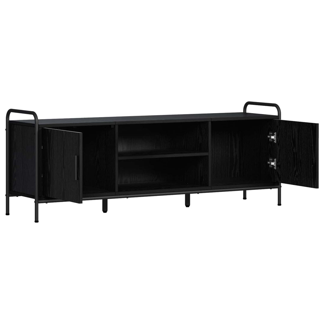TV-skab 133 x 33 x 50 cm Sort eg Konstrueret træ