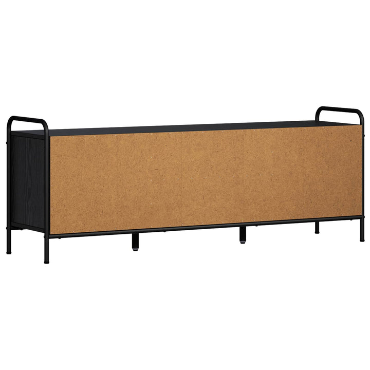 TV-skab 133 x 33 x 50 cm Sort eg Konstrueret træ