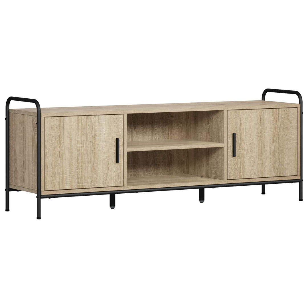 TV-skab 133 x 33 x 50 cm Sonoma-eg Konstrueret træ