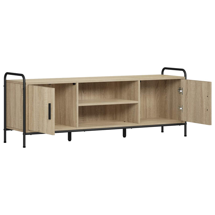 TV-skab 133 x 33 x 50 cm Sonoma-eg Konstrueret træ