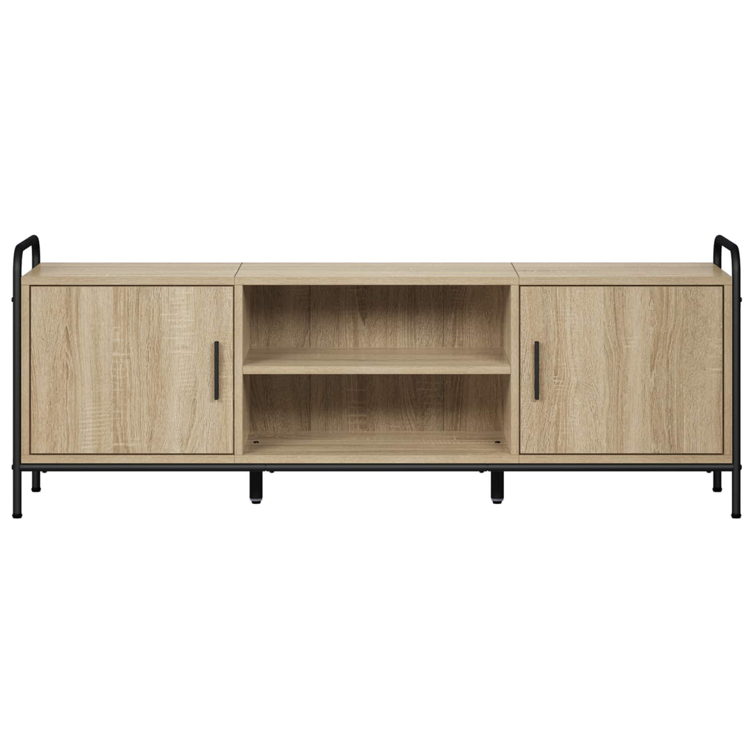 TV-skab 133 x 33 x 50 cm Sonoma-eg Konstrueret træ