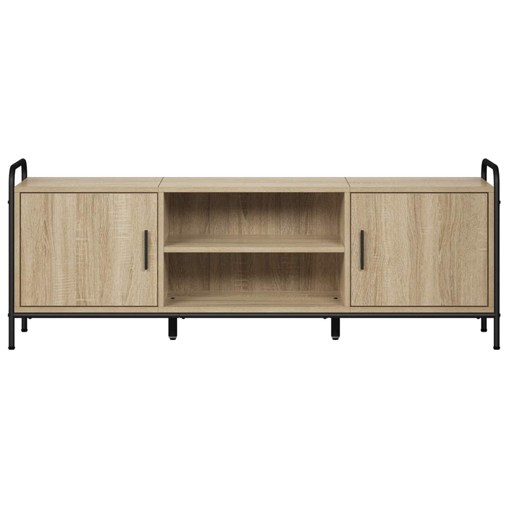 TV-skab 133 x 33 x 50 cm Sonoma-eg Konstrueret træ