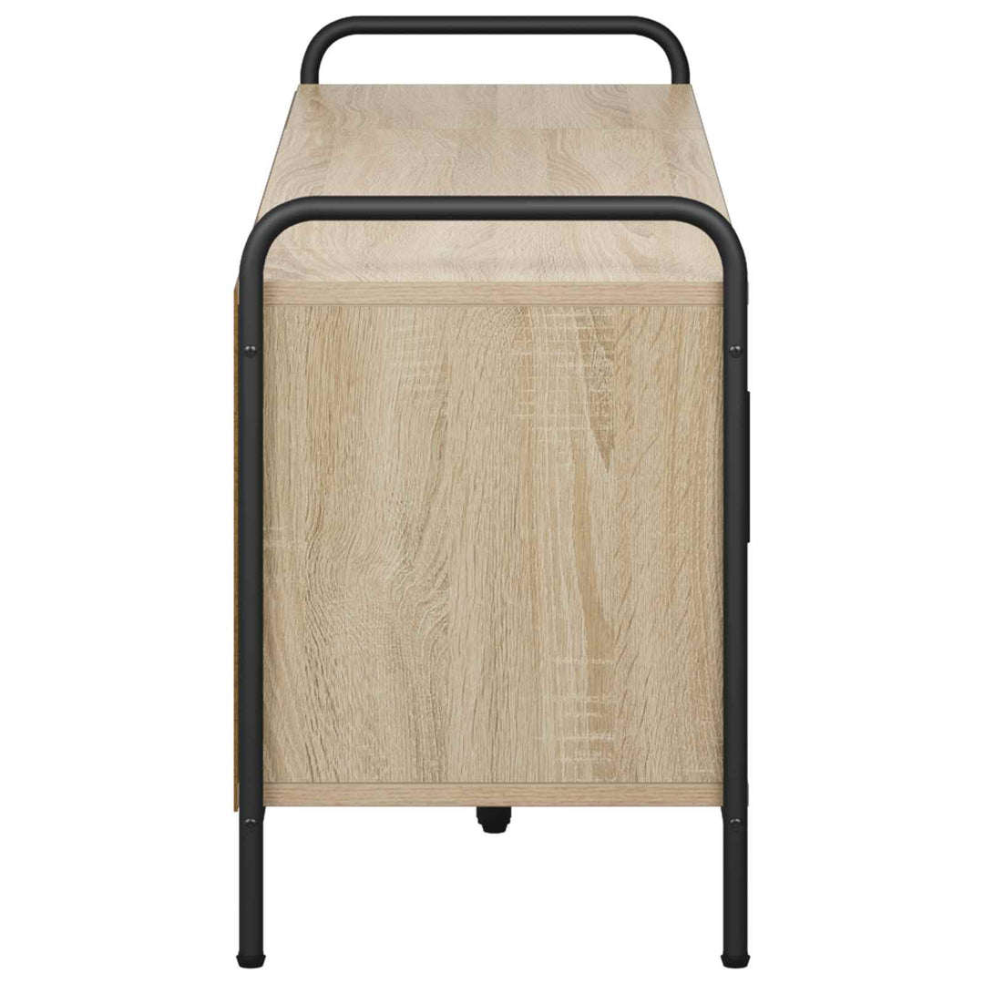 TV-skab 133 x 33 x 50 cm Sonoma-eg Konstrueret træ